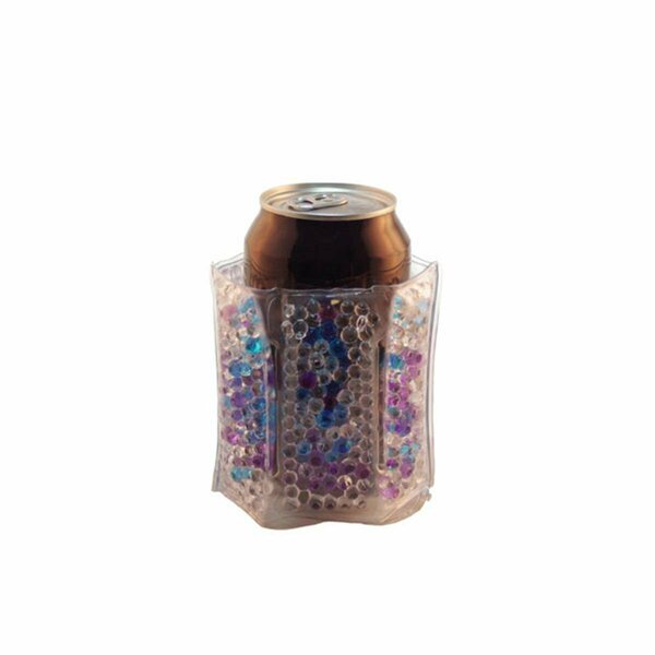 Zees Creations The Cool Sack, Beaded Can Cooler - Blue, Purple, Clear CS9109